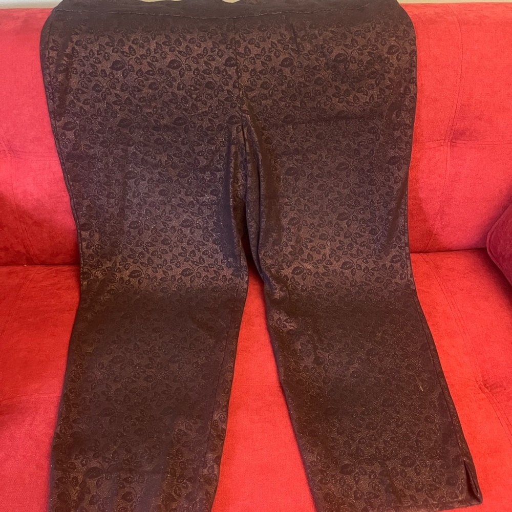 Zac & Rachel Black Patterned Pants